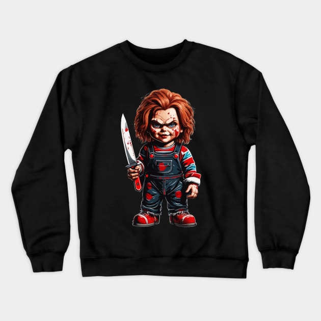 Killer Doll Crewneck Sweatshirt by Kaine Ability